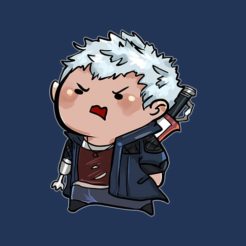 Мужской свитшот Baby Nero / Тёмно-синий – фото 3