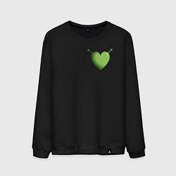 Свитшот хлопковый мужской Шрек Love, цвет: черный