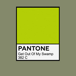 Свитшот хлопковый мужской Shrek: Pantone Color, цвет: авокадо — фото 2