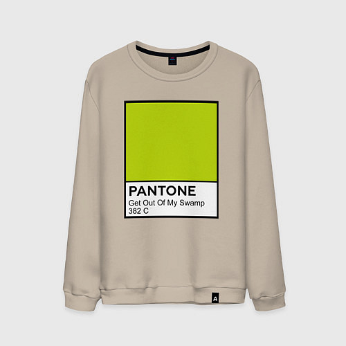 Мужской свитшот Shrek: Pantone Color / Миндальный – фото 1