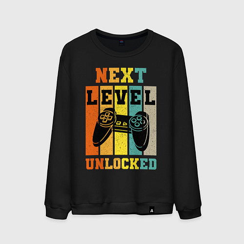 Мужской свитшот Next level unlocked / Черный – фото 1