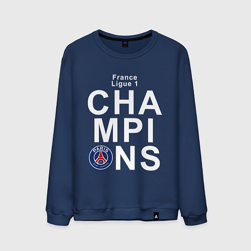 Мужской свитшот PSG CHAMPIONS / Тёмно-синий – фото 1