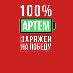 Свитшот хлопковый мужской 100% Артем, цвет: красный — фото 2