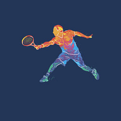 Свитшот хлопковый мужской Tennis player - man, цвет: тёмно-синий — фото 2