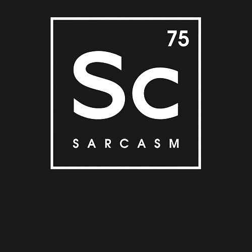 Мужской свитшот Sc SARCASM / Черный – фото 3