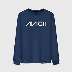Свитшот хлопковый мужской AVICII, цвет: тёмно-синий
