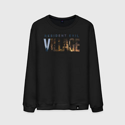 Свитшот хлопковый мужской Resident Evil 8 Village Logo, цвет: черный