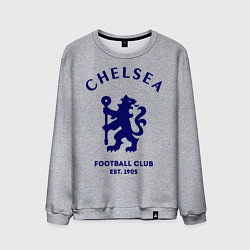 Свитшот хлопковый мужской Chelsea Est. 1905, цвет: меланж