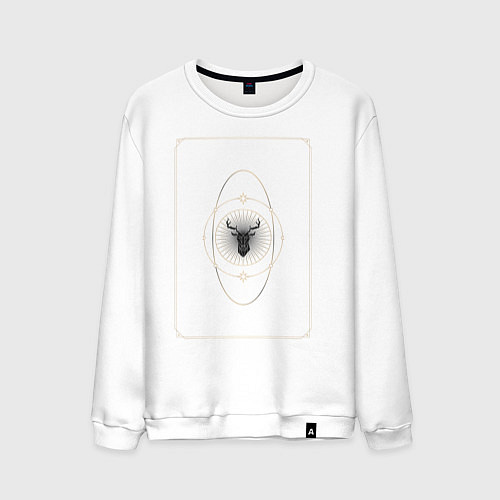 Мужской свитшот Карта таро / Белый – фото 1