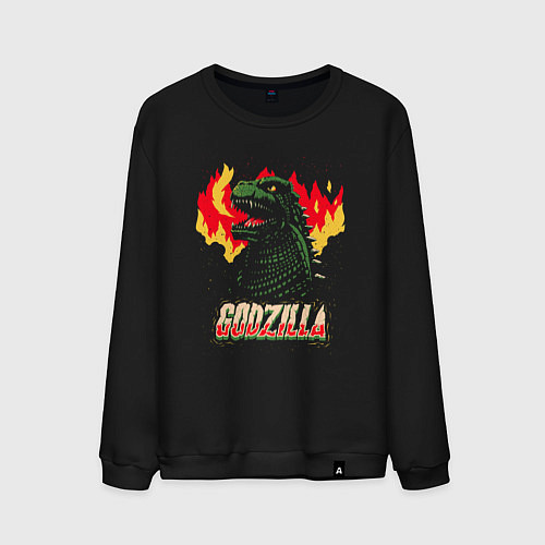 Мужской свитшот GODZILLA / Черный – фото 1