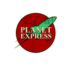 Свитшот хлопковый мужской Planet Express, цвет: белый — фото 2