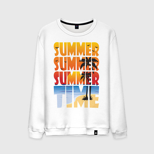 Мужской свитшот SUMMER TIME / Белый – фото 1