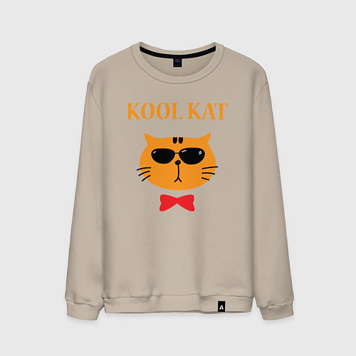 Мужской свитшот Kool kat / Миндальный – фото 1