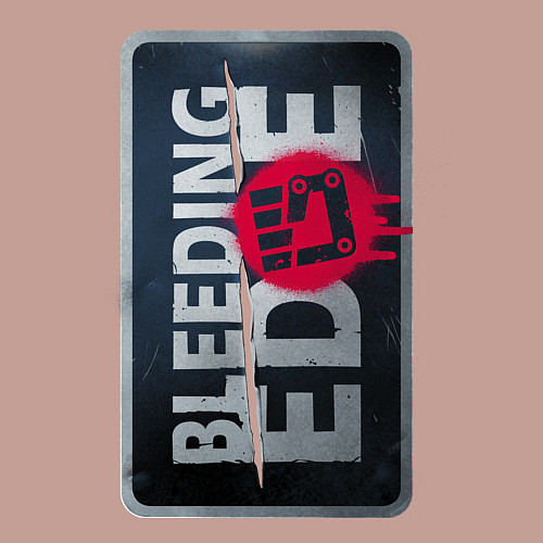 Мужской свитшот Bleeding Edge Logo / Пыльно-розовый – фото 3