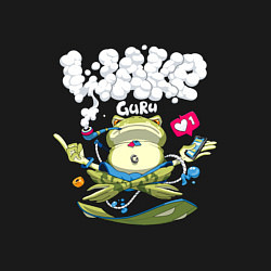 Свитшот хлопковый мужской Wake Guru, цвет: черный — фото 2