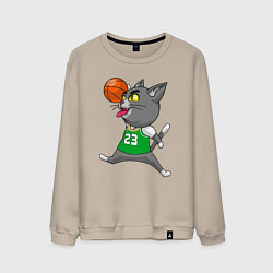 Свитшот хлопковый мужской Jordan Cat, цвет: миндальный