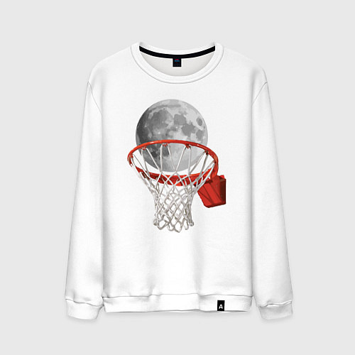 Мужской свитшот Planet basketball / Белый – фото 1