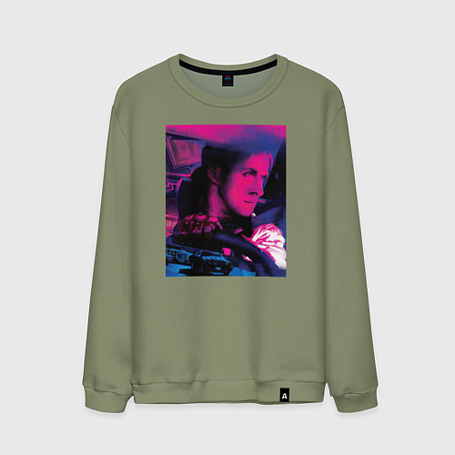 Мужской свитшот Фильм драйв / Авокадо – фото 1