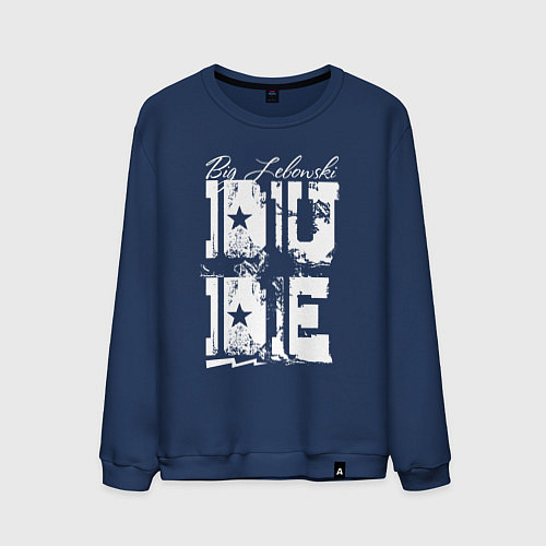 Мужской свитшот Dude / Тёмно-синий – фото 1
