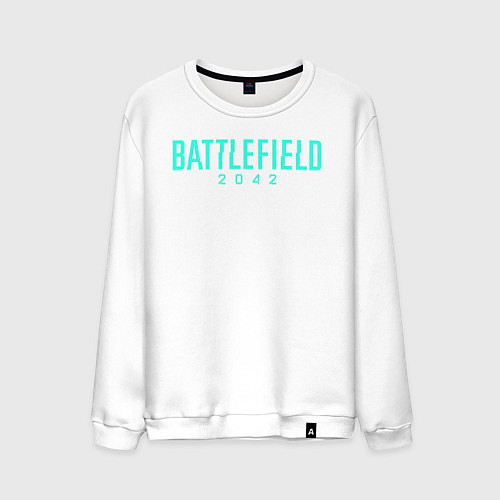 Мужской свитшот Battlefield 2042 logo / Белый – фото 1