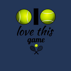 Свитшот хлопковый мужской Я люблю теннис, цвет: тёмно-синий — фото 2