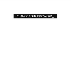 Свитшот хлопковый мужской Change your password, цвет: белый — фото 2
