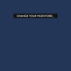 Свитшот хлопковый мужской Change your password, цвет: тёмно-синий — фото 2