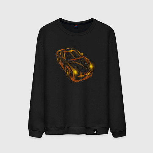 Мужской свитшот Автомобиль / Черный – фото 1