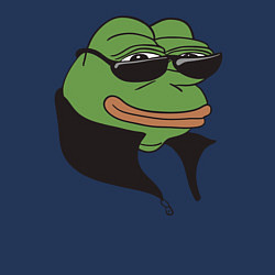 Свитшот хлопковый мужской Лягушонок Пепе, цвет: тёмно-синий — фото 2