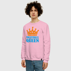 Свитшот хлопковый мужской Королева Волейбола, цвет: светло-розовый — фото 2