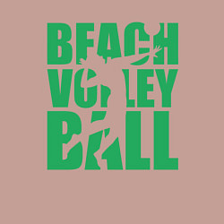 Свитшот хлопковый мужской Beach Volleyball, цвет: пыльно-розовый — фото 2