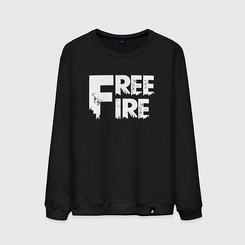 Мужской свитшот FREEFIRE FF WHITE LOGO Z / Черный – фото 1