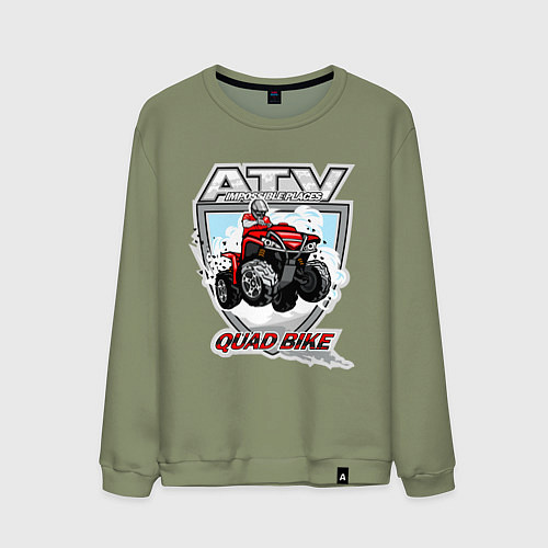 Мужской свитшот Квадроцикл / Авокадо – фото 1