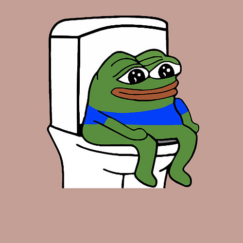 Мужской свитшот Лягушонок пепе / Пыльно-розовый – фото 3