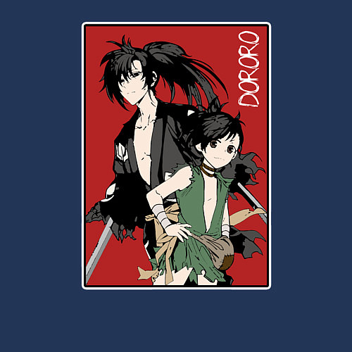 Мужской свитшот Дороро Dororo / Тёмно-синий – фото 3