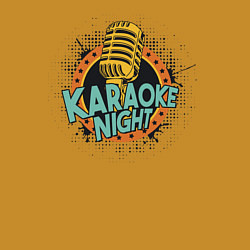 Свитшот хлопковый мужской Karaoke Night, цвет: горчичный — фото 2