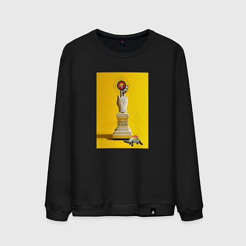 Мужской свитшот Дали Pop art / Черный – фото 1