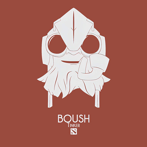 Мужской свитшот Тинкер из Доты 2 / Кирпичный – фото 3