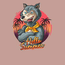 Свитшот хлопковый мужской Hello Summer, цвет: пыльно-розовый — фото 2