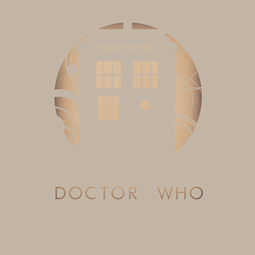 Мужской свитшот Тардис - Доктор Кто / Миндальный – фото 3