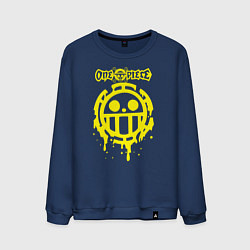 Свитшот хлопковый мужской Пираты Сердца One Piece, цвет: тёмно-синий