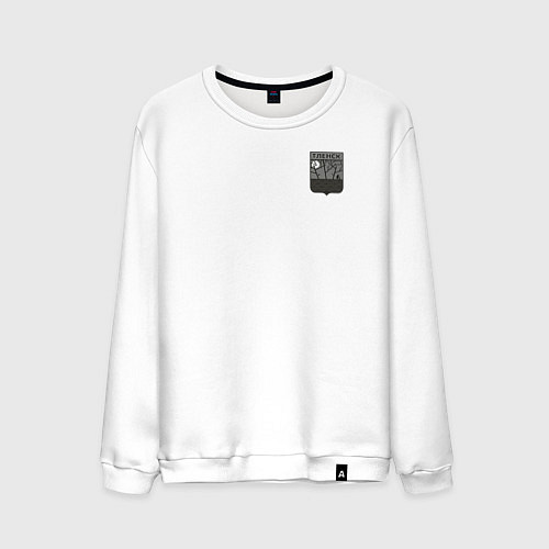 Мужской свитшот Герб города Тленск / Белый – фото 1