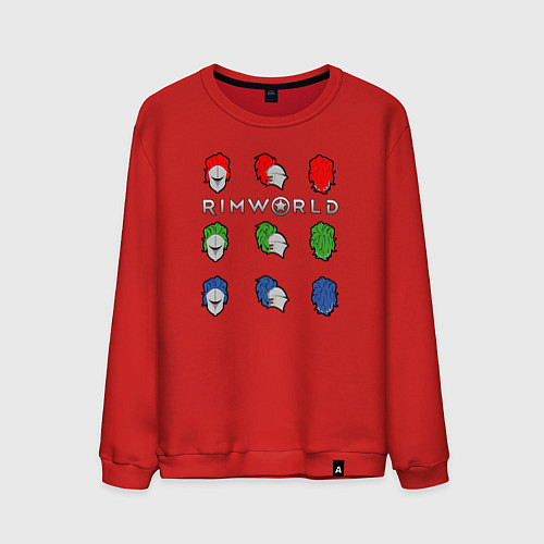 Мужской свитшот RimWorld римворлд / Красный – фото 1