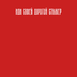 Свитшот хлопковый мужской ИДИ СВОЕЙ ДОРОГОЙ СТАЛКЕР, цвет: красный — фото 2