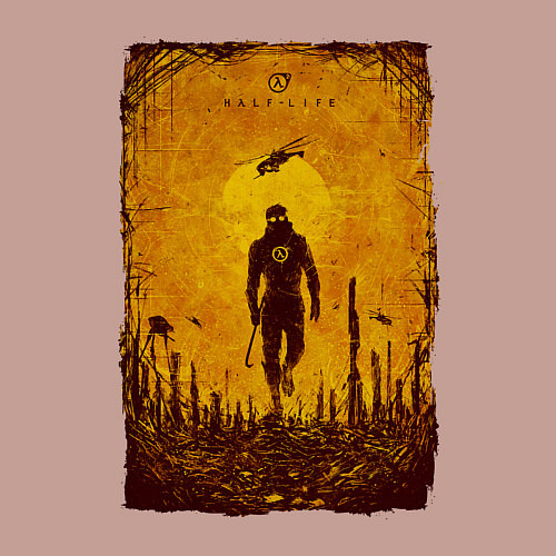 Мужской свитшот FREEMAN HALF-LIFE 2 Z / Пыльно-розовый – фото 3