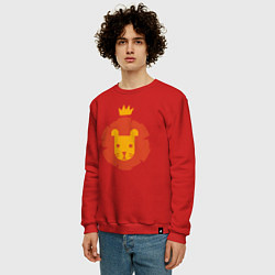 Свитшот хлопковый мужской King Lion, цвет: красный — фото 2
