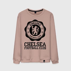 Свитшот хлопковый мужской Chelsea FC: Emblem, цвет: пыльно-розовый