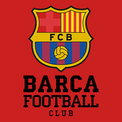 Свитшот хлопковый мужской Barcelona Football Club, цвет: красный — фото 2