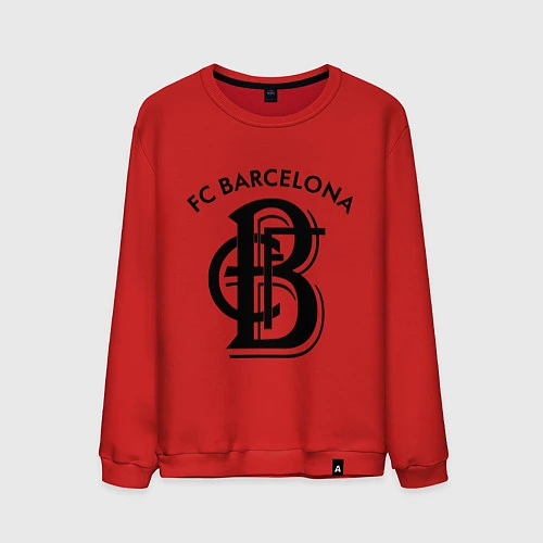 Мужской свитшот FC Barcelona / Красный – фото 1