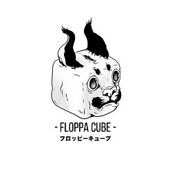 Свитшот хлопковый мужской Floppa Cube, цвет: белый — фото 2